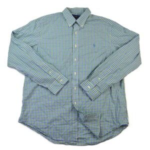 Polo Ralph Lauren Stretch Mens Button Down Check Pony Shirt XL Long Sleeve